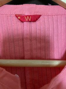 Women’s Coral Pink Pintuck Kurta (18)xxxl