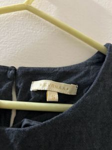 Gray Embroidered Dress