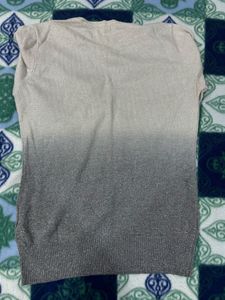 Ombre V-Neck Knit Sweater