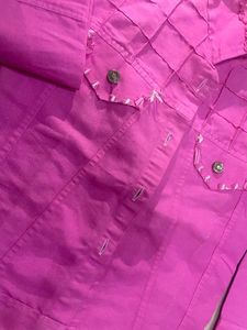 Hot Pink Denim Jacket