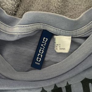 H&amp;M OVERSIZED TSHIRT HALF OFF Y2K INDIE PINTEREST