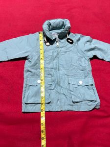 Mint Green Hooded Kids Jacket (2–3 Years)