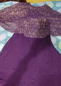 Elegant Purple Ethnic Skirt