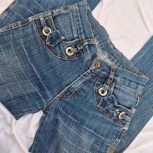 Low Waist Y2K Straight Fit Retro Denim