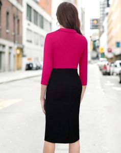 Chic Pink &amp; Black Dress