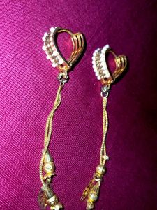 Elegant Gold plated Dangle Earrings