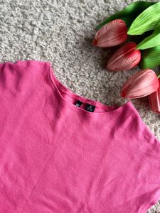 Hot Pink Boxy Tee
