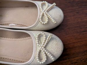 Girls' Glittery Ballet Flats