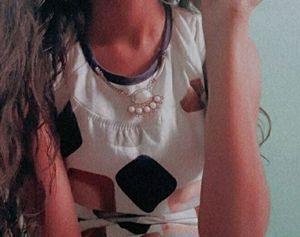 Cute White Top With Belt