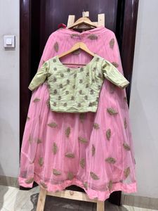Pink Lehenga Choli Set