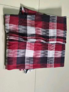 Red and Black Checked Long Sleeve Shirt