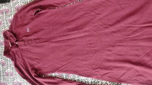 Burgundy Long Sleeve Top