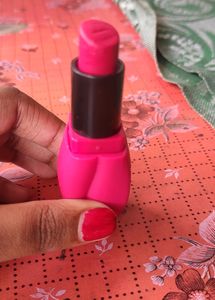 Pink Lip-Shaped Lipstick