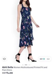 Floral Print Midi Dress