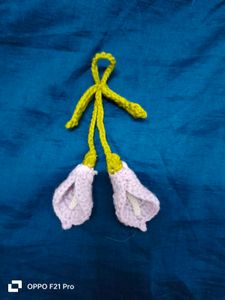 Crochet Lily Flower Keychain