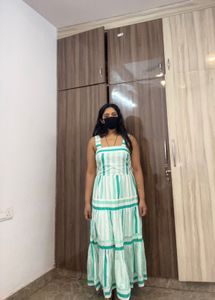 Striped Sleeveless Maxi Dress