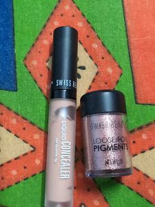 Swiss Beauty Liquid Concealer And Loose Foil