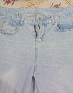 High waist Straight Fit Jeans Size - L