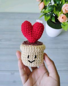 Heart Cactus Desk Buddy (Table Decor)