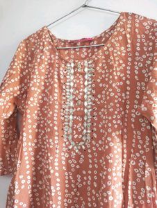 Elegant Printed Cotton Kurta