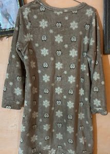 Cute Owl Print Nightdress