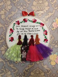 Birthday/ Sister&#39;s/ Bff Best Embroidery Hoop