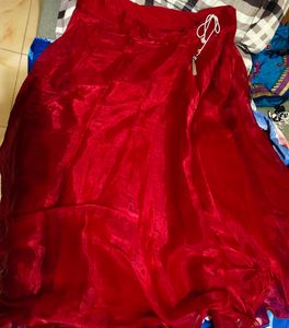 Red Ethnic Skirt