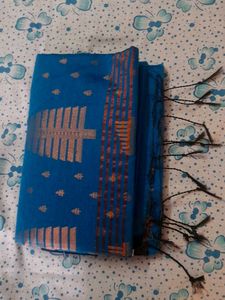 Navy BLUE Handloom Saaree