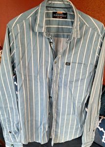 The Indian Garage Striped Shirt (Light Blue)