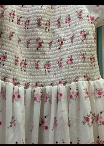 Floral off-shoulder summer dress