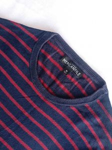 Navy &amp; Red Stripped Sweater