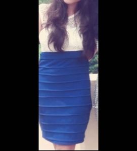 Blue Bodycon Partywear Dress