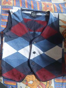 Argyle Patterned Vest