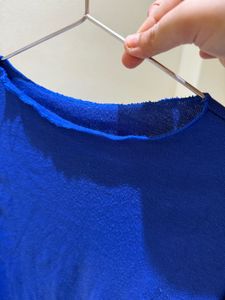 Blue Long Sleeve Top