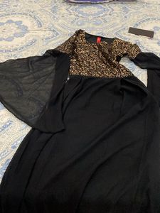 Black and Gold Sequin Top