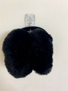 Faux Fur Black Ear Warmers
