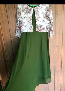 Women Dress With Attached Jacket