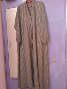 Jersey Abaya Striped
