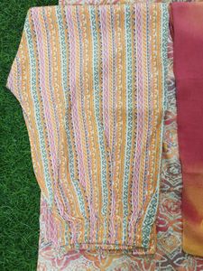 Kurti With Pant And Dupatta Set