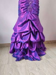Purple Mermaid Gown