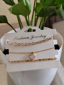 Anti Tarnish Bracelet Set Of 3😍
