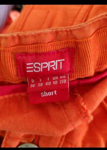 Orange Wide Leg Cargo Pants