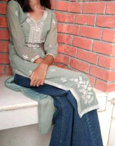Elegant Embroidered Kurta Set