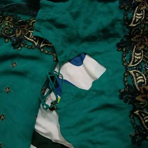 Elegant Green Saree