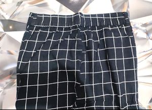 Black Checkered Jeggings