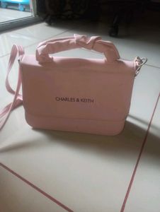 Charles & Keith Pink Top Handle Bag