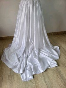 Vintage Lace &amp; Satin Wedding Gown