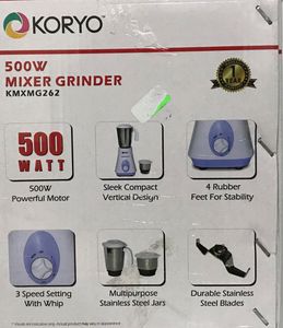 Koryo 500W Mixer Grinder - Not Used