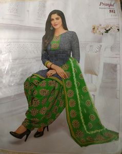 Kurta, Pant And Duppata Set (Stitched)