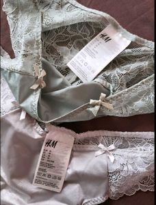H&amp;M 2 Pair Of Satin Thong UNUSED/Size-M